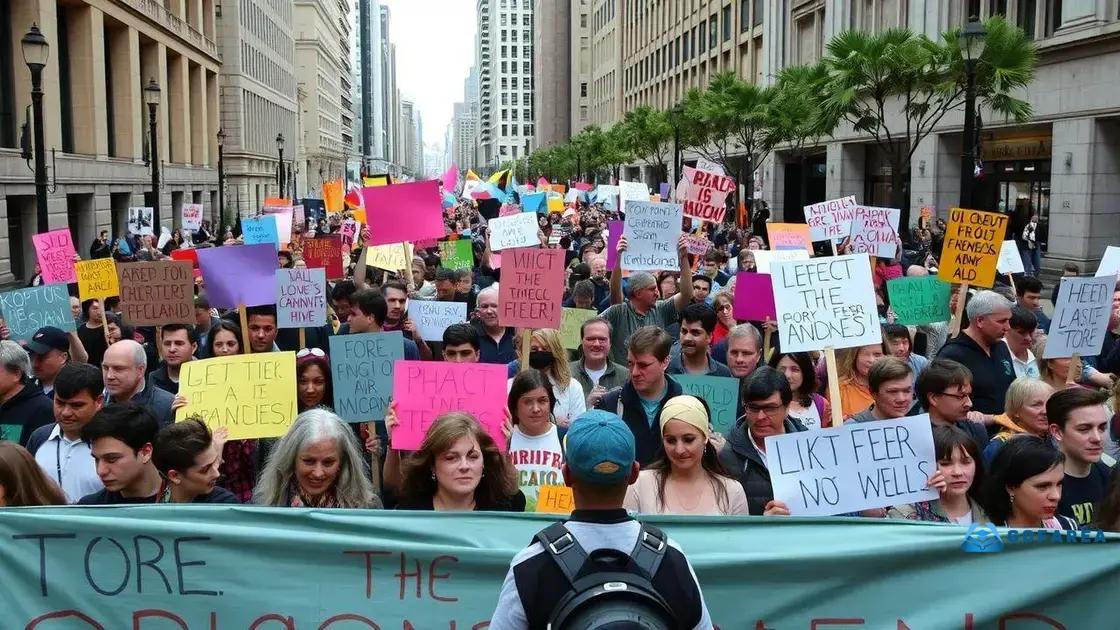 Public reactions and protests
