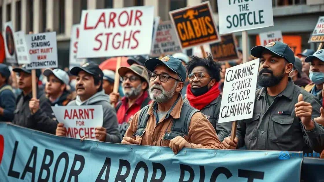 Key moments in recent union strike history