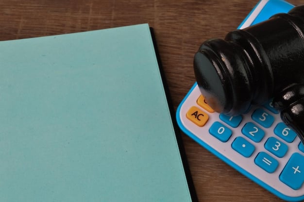 A close-up shot of a calculator with financial documents and VAT regulation books in the background, emphasizing the calculation and documentation required for VAT compliance.