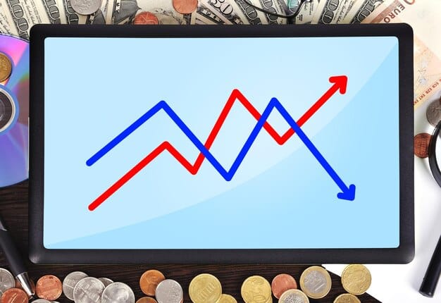 A graph illustrating the relationship between interest rates and inflation. The graph shows an upward trend in interest rates correlating with a decrease in inflation, visually representing the central bank's strategy.