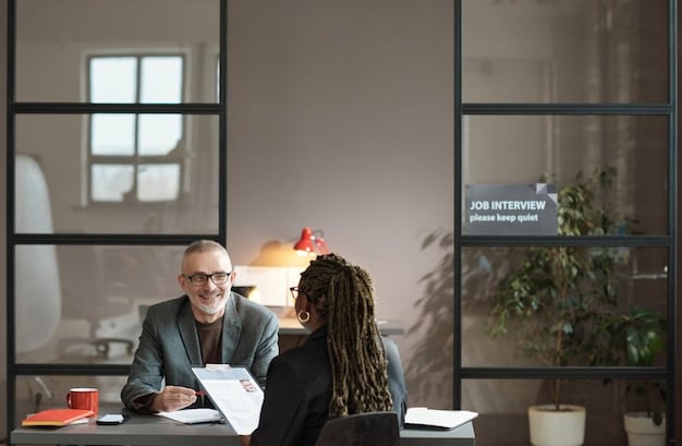 A person confidently meeting with a disability advocate in a modern office setting in the AE, symbolizing the importance of seeking expert guidance.