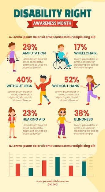 A clear, concise infographic illustrating the different categories of disability benefits in the AE, with percentage breakdowns showing the proportion of recipients in each category and key eligibility criteria highlighted for each.