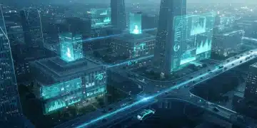2026 Digital Transformation of U.S. Public Services: A Comprehensive Guide Futuristic digital landscape symbolizing U.S. public services transformation in 2026