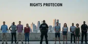 Citizens confidently interacting with police, aware of their rights in 2026