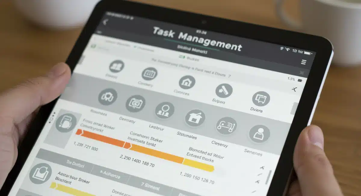 Digital task management dashboard showing delegated household chores and progress.