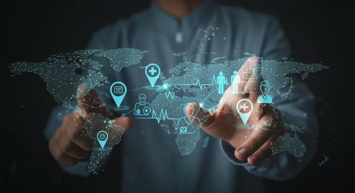 Integrated digital health network for public services.