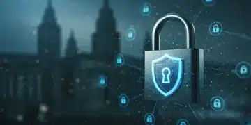 Digital lock with shield protecting public service data
