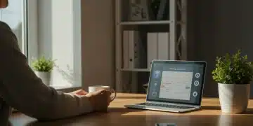 Person efficiently starting day with smart tech in 2026