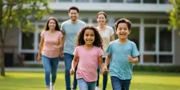 2026 Public Health Updates: Impact on Your Family's Well-being Happy family enjoying outdoor activity, symbolizing public health benefits.