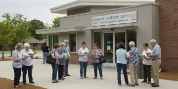 Diverse community members engaging with federal housing services information in 2026
