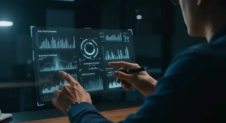 Investor analyzing 2026 tax law changes impact on portfolio
