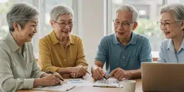 Seniors discussing financial planning for Social Security in 2026