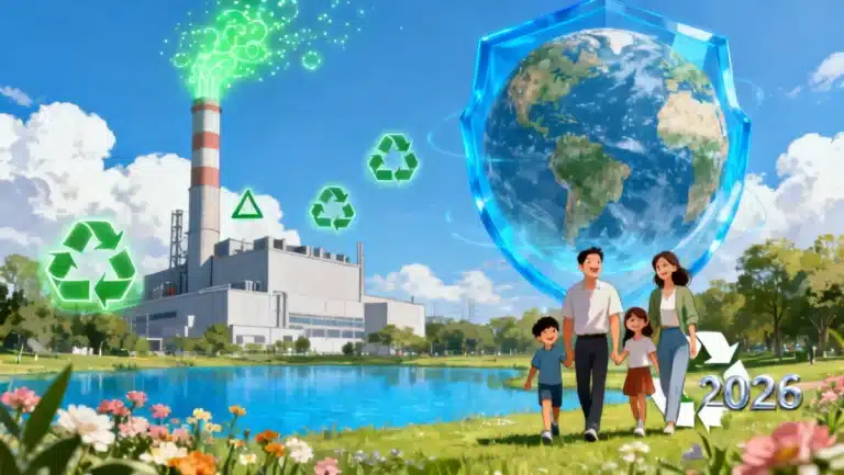 Illustration of 2026 federal environmental protection regulations impact on businesses and consumers