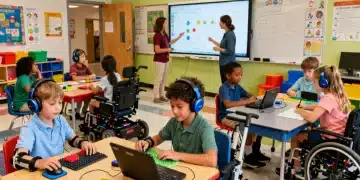 2026 Special Education: New Resources for Students with Learning Differences Diverse students in a modern 2026 special education classroom utilizing advanced learning resources and interactive technology.