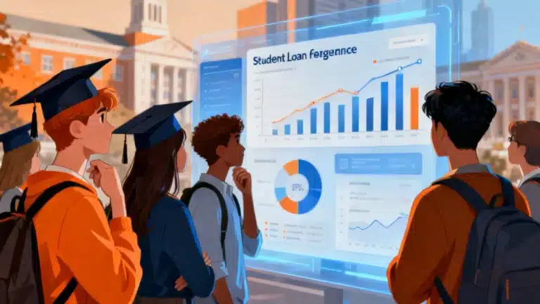 Students analyzing 2026 student loan forgiveness data and eligibility