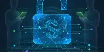 Digital padlock on network grid, symbolizing data protection and privacy laws in 2026.