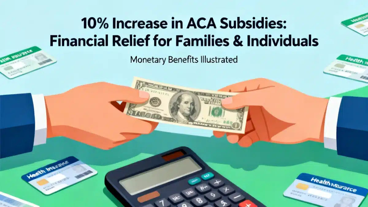 Financial relief for families through increased ACA subsidies