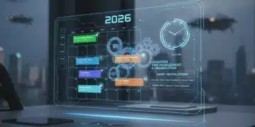 Advanced digital calendar interface with smart scheduling features for 2026