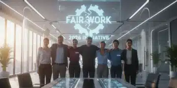Diverse employees united against workplace discrimination in a modern office in 2026.