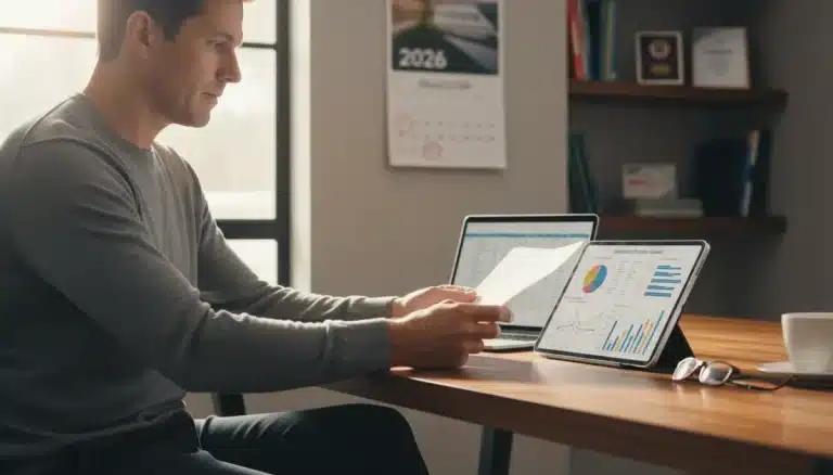 Financial advisor helping a client optimize their retirement portfolio for 2026 with new contribution limits and investment strategies.