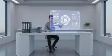 Modern desk with organized physical and digital documents in 2026