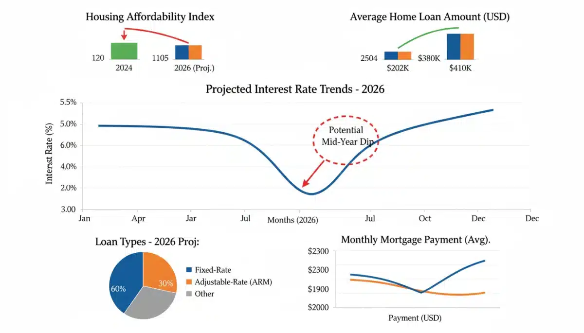 Projected interest rate trends and housing affordability for 2026