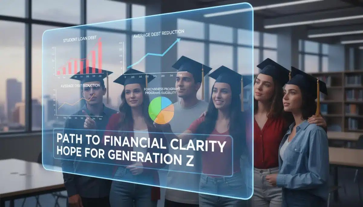 Graduates discussing federal student loan relief options