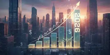 US Economic Outlook 2026: 3.5% GDP Growth Forecast Upward trending US GDP growth chart for 2026, symbolizing economic prosperity and global trade influence.